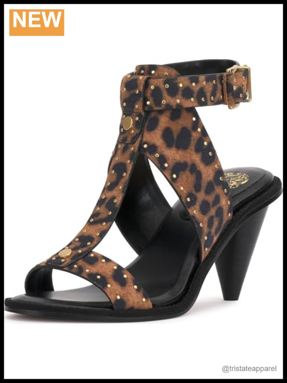 Suede Platform Heeled Sandal with Cone Heel, Ankle Strap & Open Round Toe